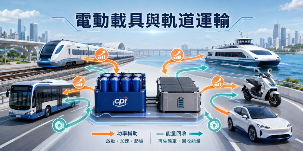 電動載具與軌道運輸應用