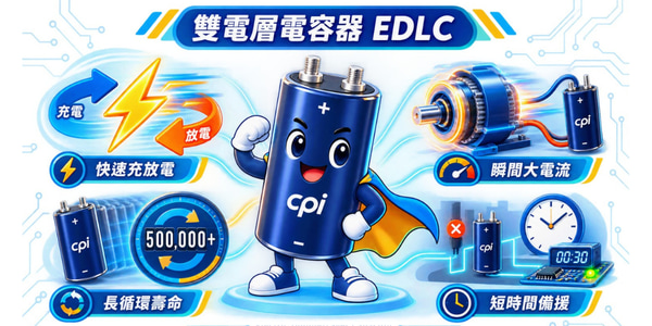 雙電層電容器是什麼？EDLC原理、優缺點與選型一次看！